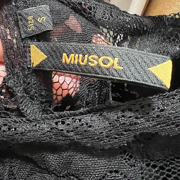 Black lace dress Miusol Size small - Picture 10 of 13